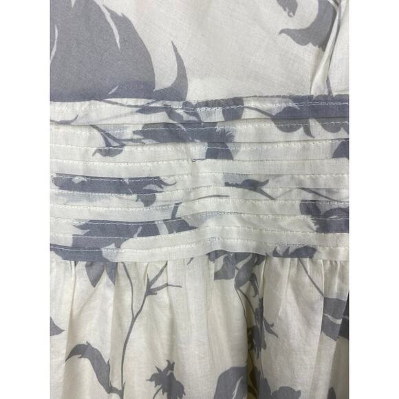NWT Ann Taylor LOFT Petites 6P Cream Gray Floral Sleeveless Sundress $79 - Picture 8 of 11